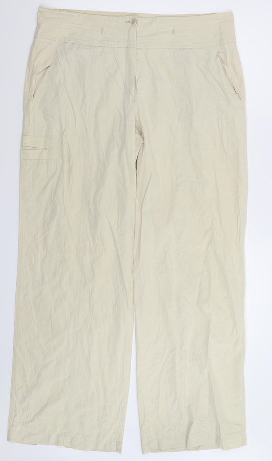 Cambio Womens Beige   Trousers  Size 34 in L30 in