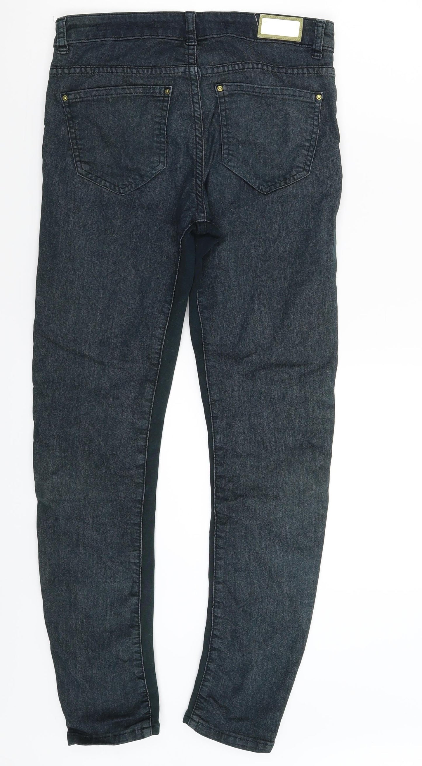 Zara Womens Green  Denim Skinny Jeans Size M L27 in