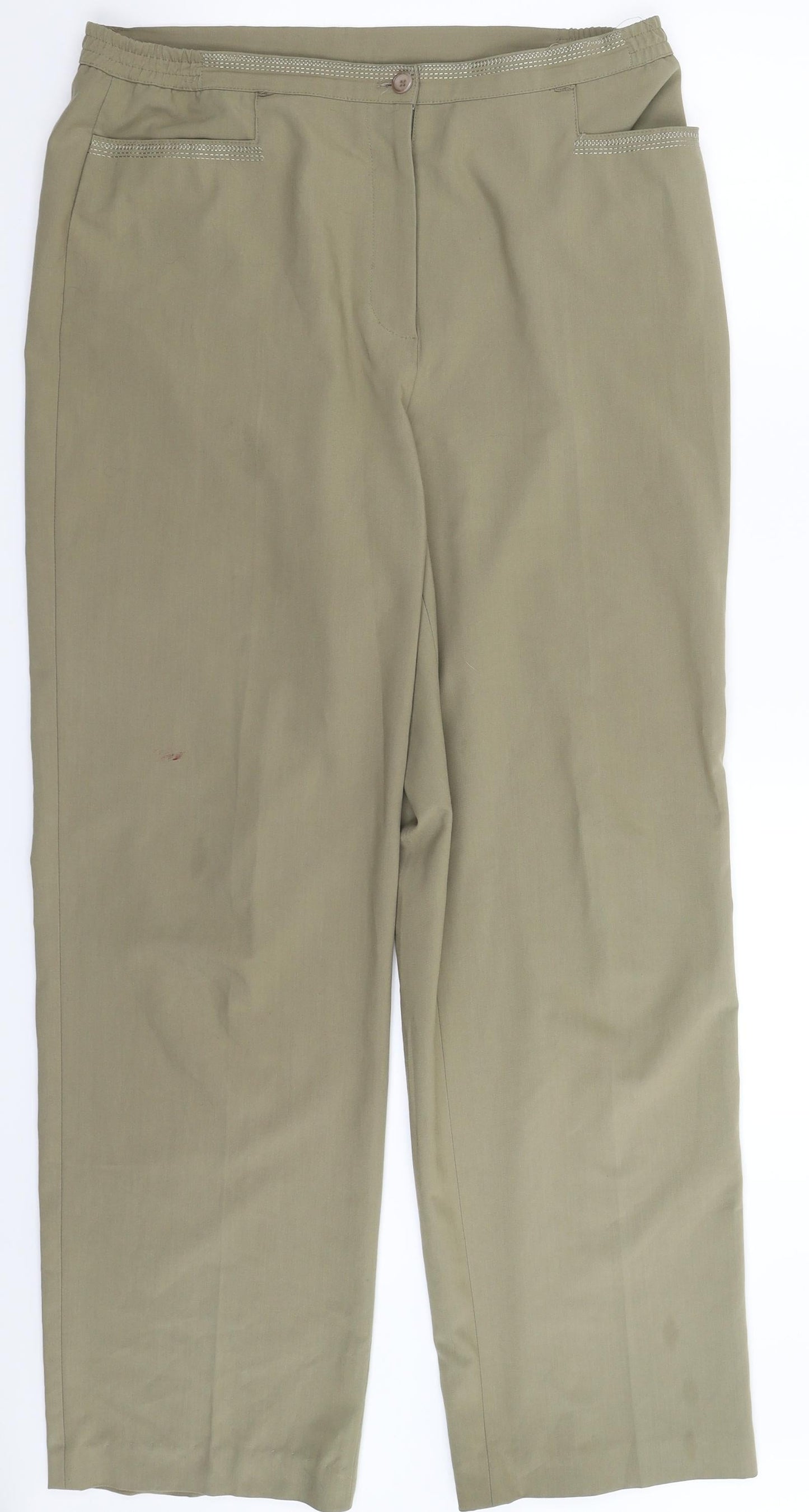Oscar B Womens Beige   Trousers  Size 16 L31 in
