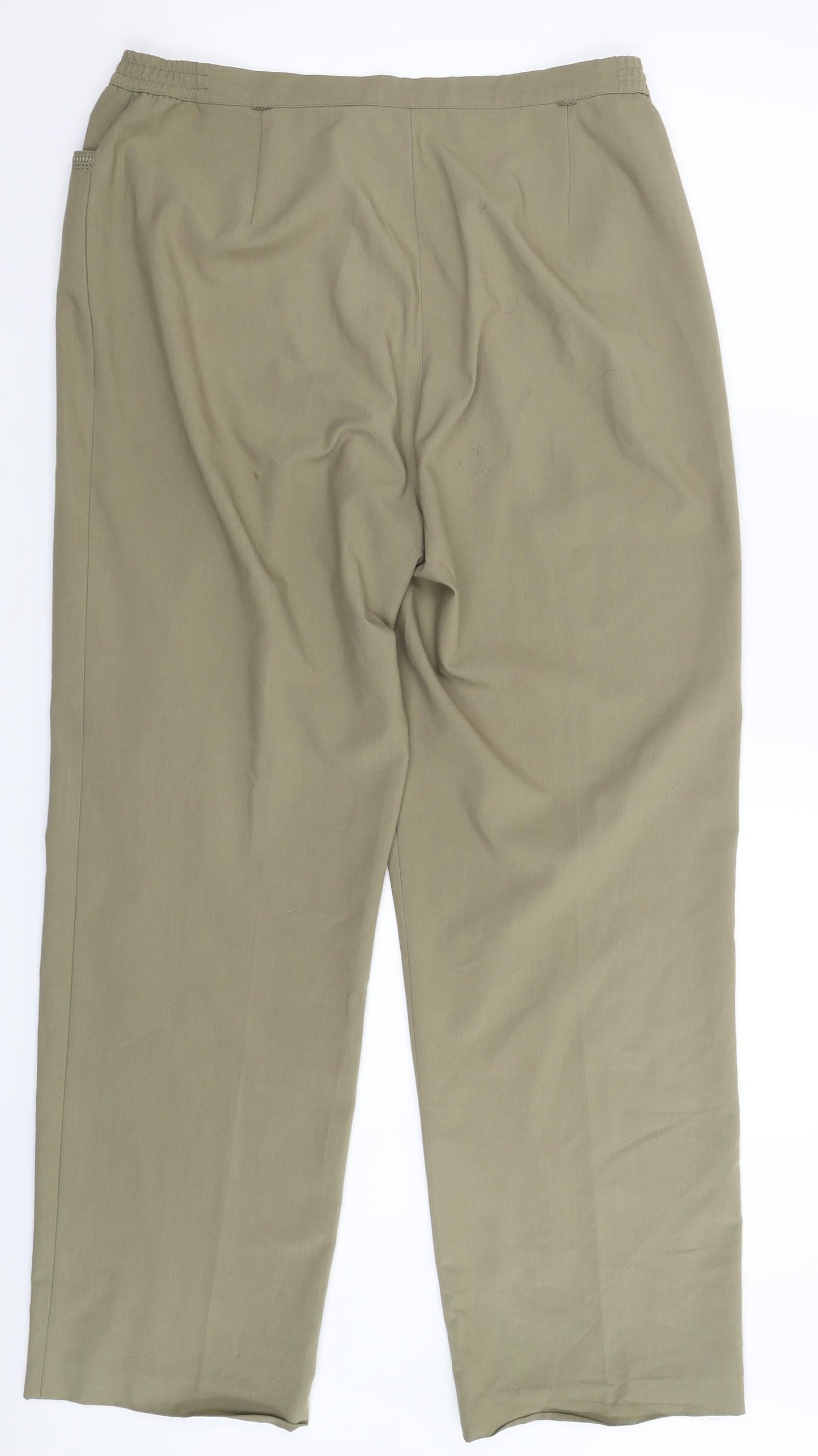Oscar B Womens Beige   Trousers  Size 16 L31 in