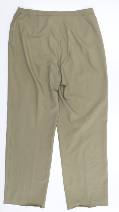 Oscar B Womens Beige   Trousers  Size 16 L31 in