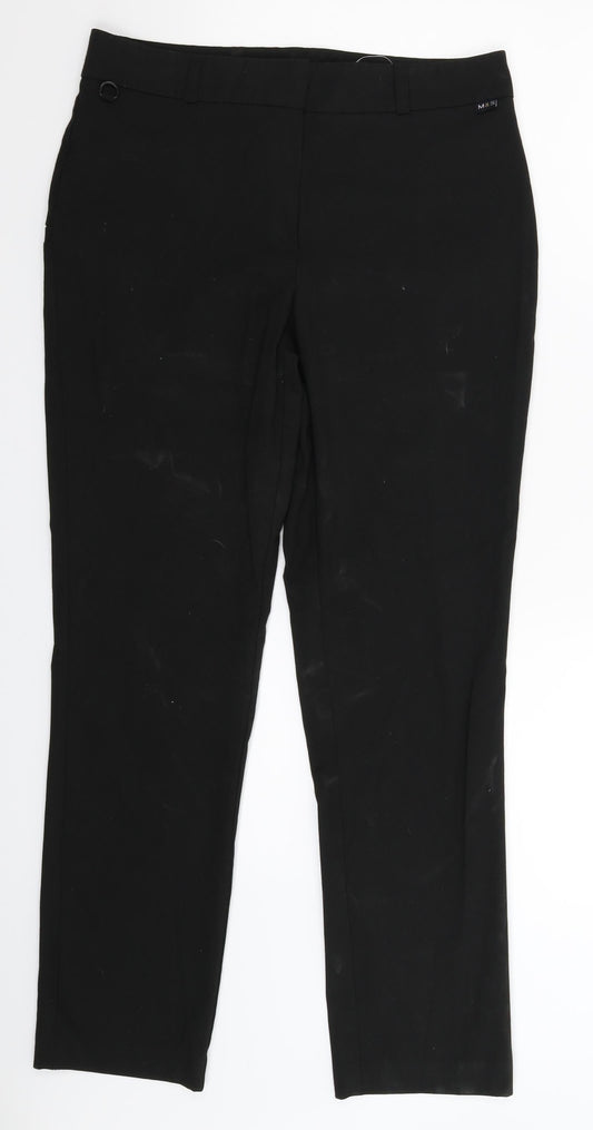 Marks and Spencer Womens Black   Trousers  Size 8 L27 in
