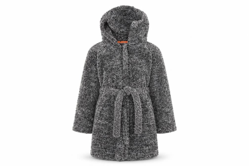 Matalan Boys Grey Solid   Robe Size 9 Years