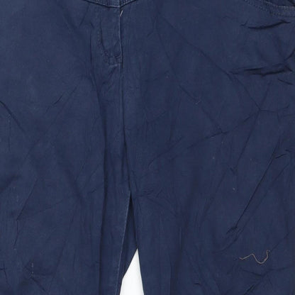Preloved BPC Womens Blue  Denim Straight Jeans Size 14 L24 in - Detail