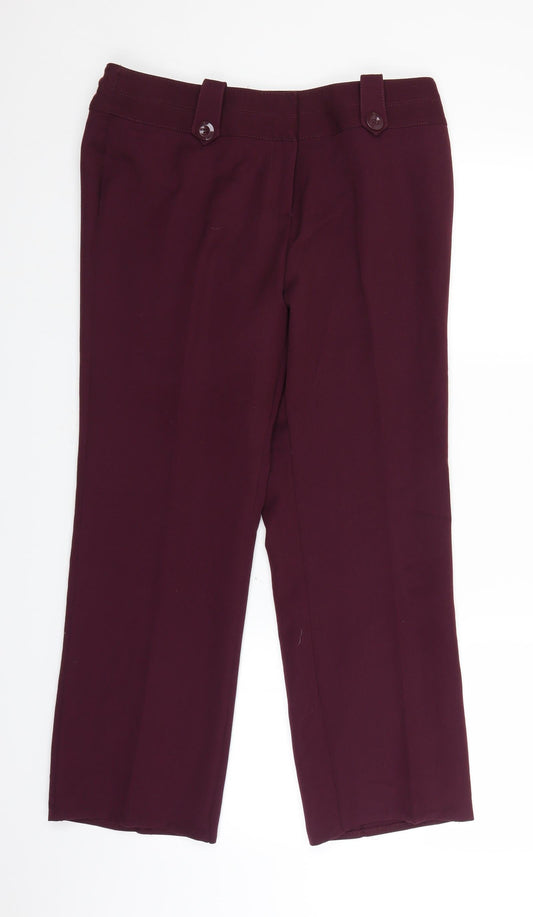 MARISOTA Womens Purple   Trousers  Size 34 in L26 in