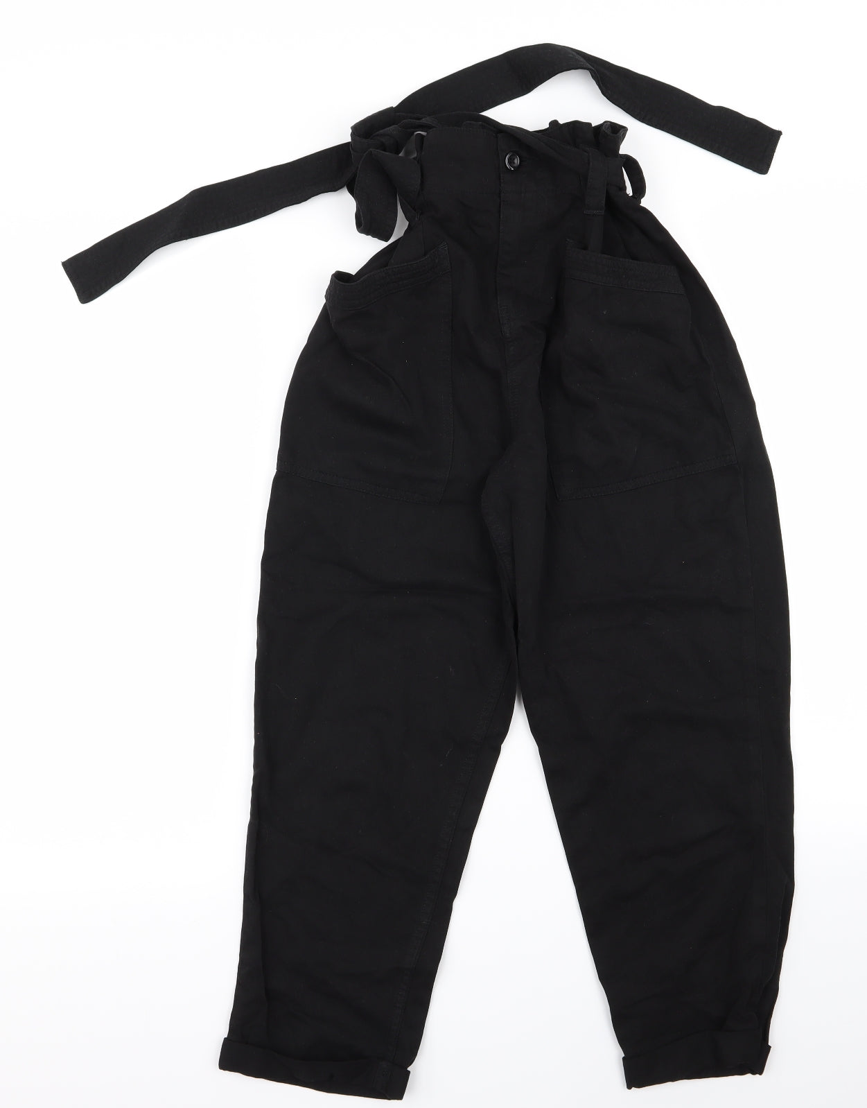Preworn Womens Black   Trousers  Size 8 L20 in