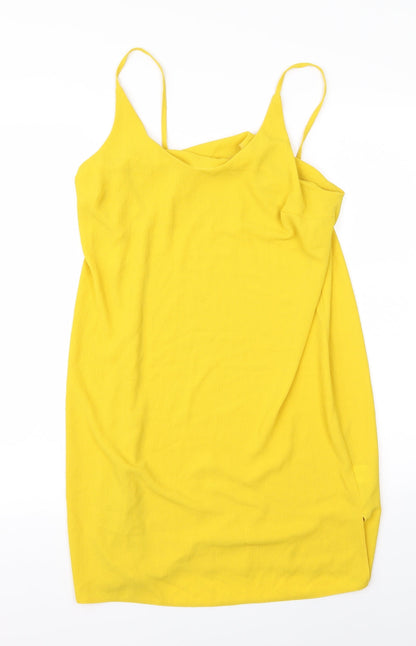 Additional front view of Atmosphere women’s yellow a-line, size M