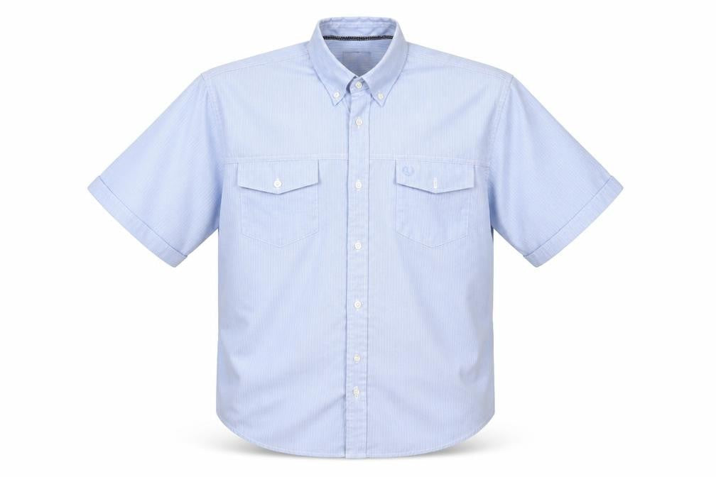 licoln Mens Blue Striped   Polo Size L
