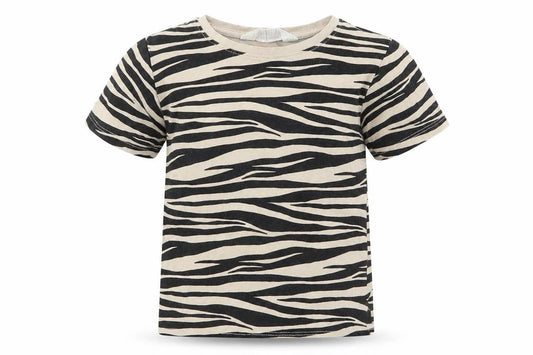 H&M Boys Beige Animal Print  Basic T-Shirt Size 2 Years