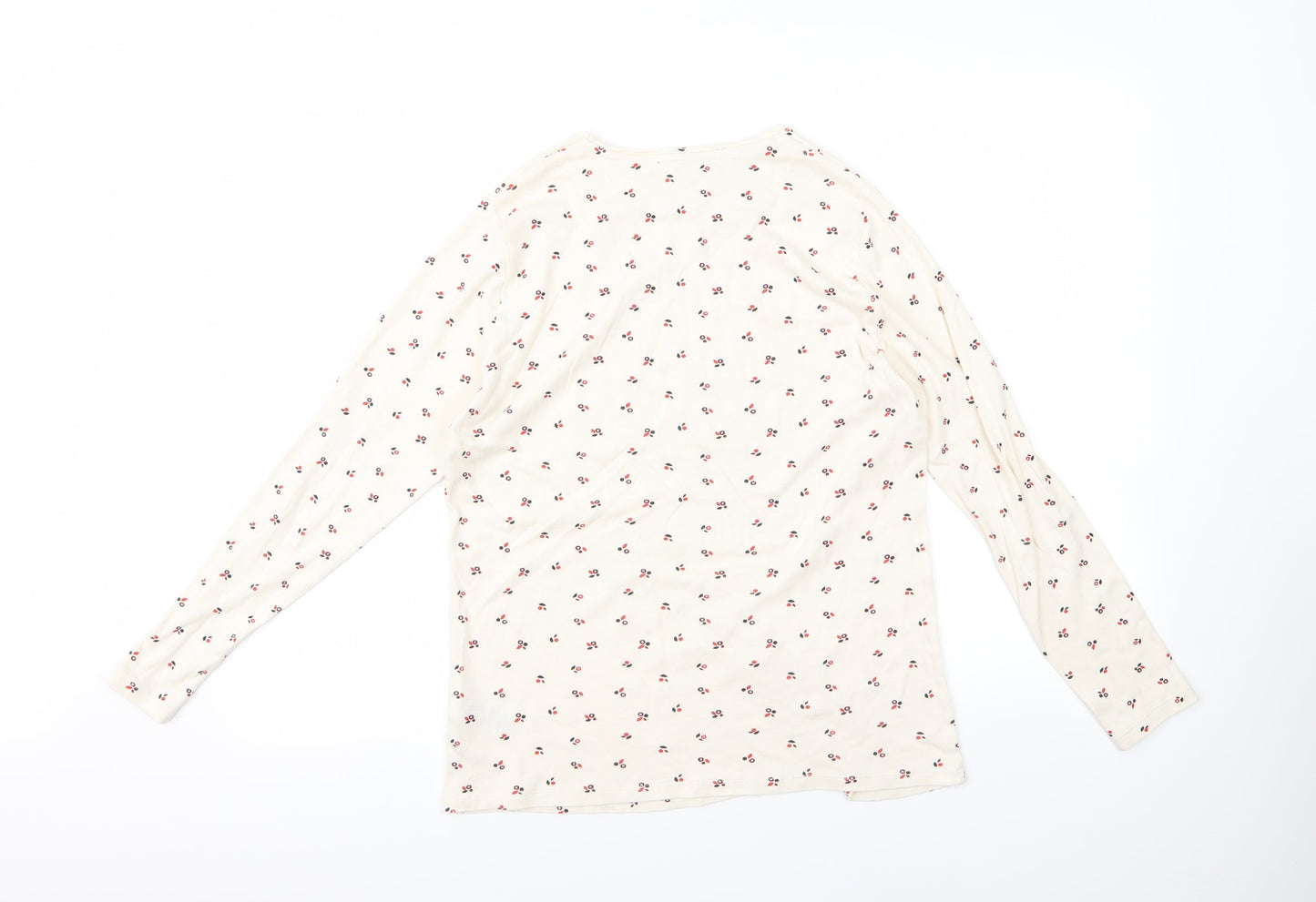 m&s Mens White Fair Isle   Button-Up Size 16