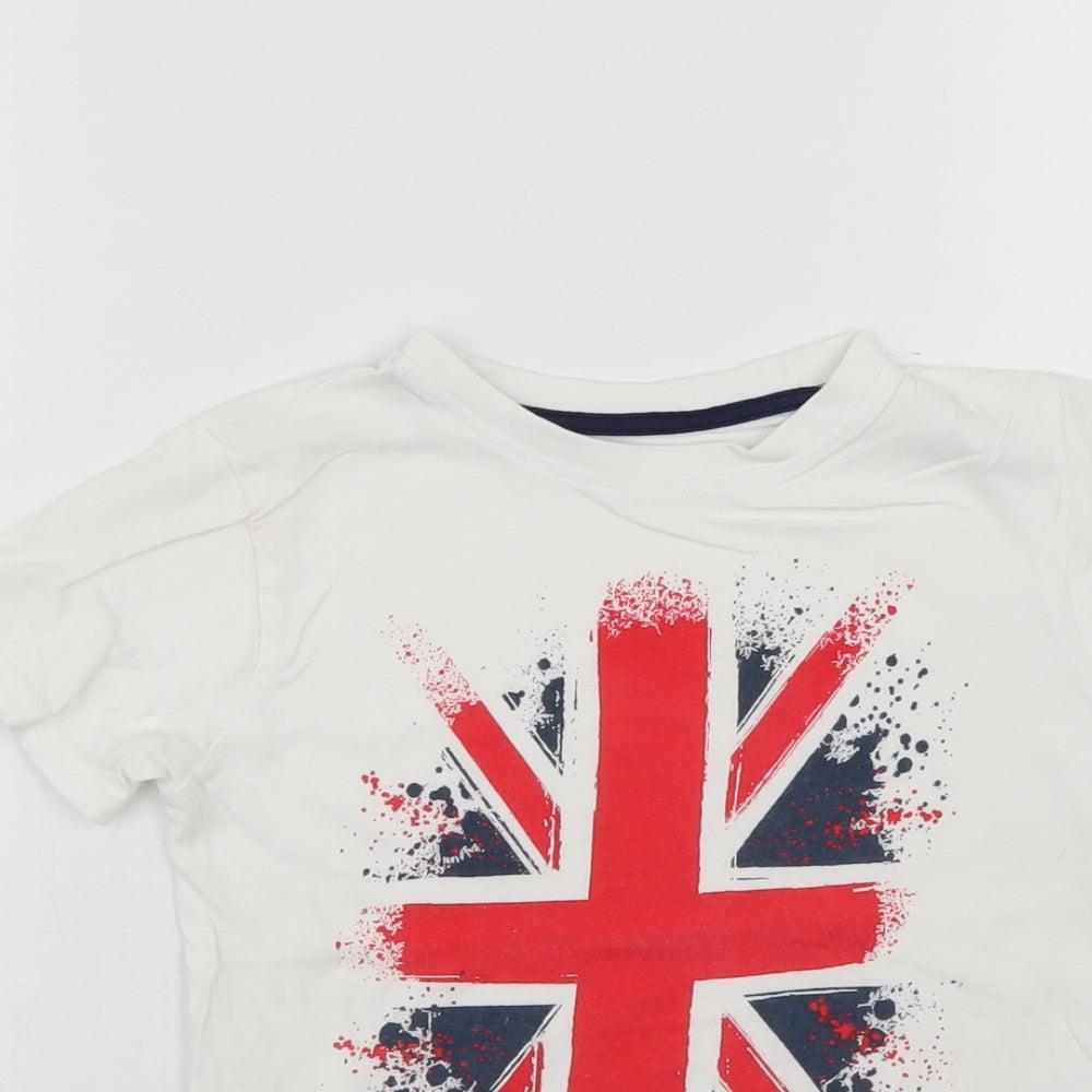 Primark Girls White   Basic Polo Size 5-6 Years