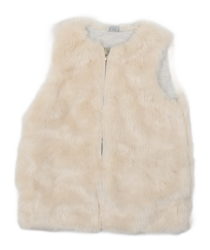 Preloved TU Girls White   Gilet Jacket - Front