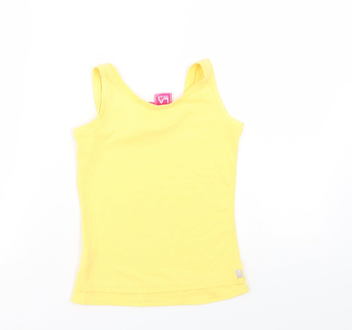 LA Gear Girls Yellow   Basic Tank Size 7-8 Years