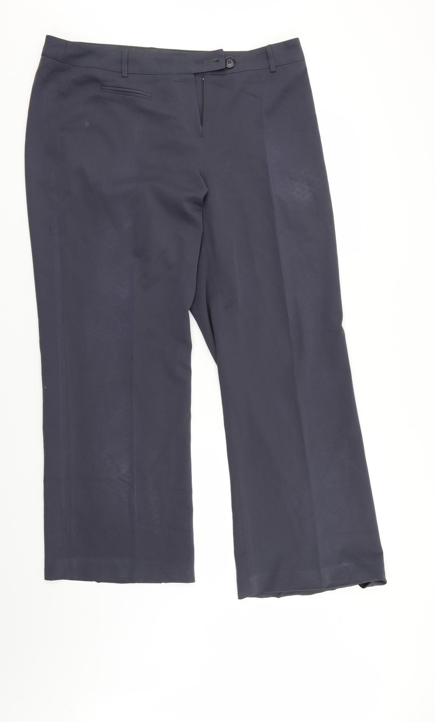 South Womens Grey   Trousers  Size 16 L30 in