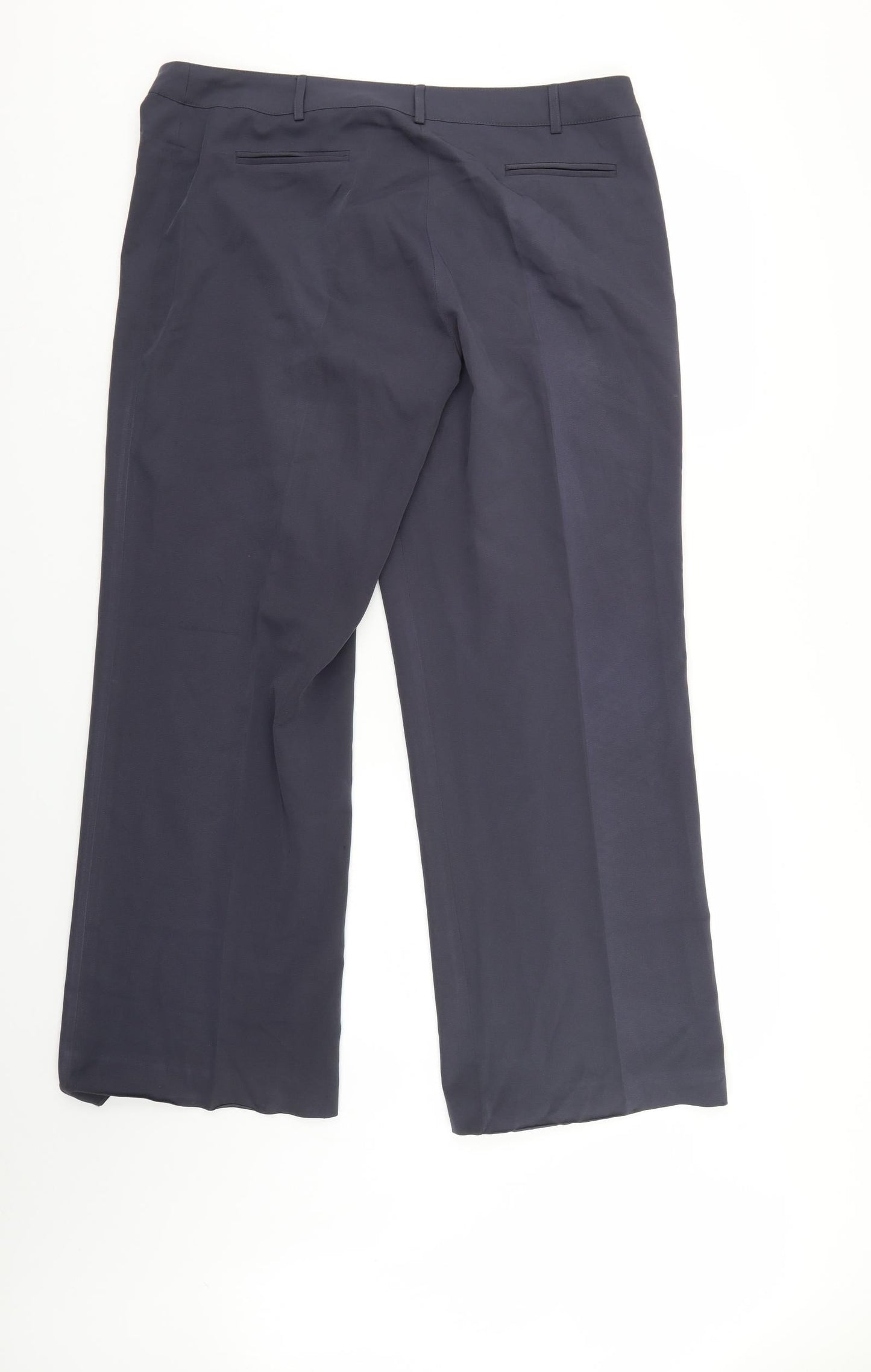 South Womens Grey   Trousers  Size 16 L30 in