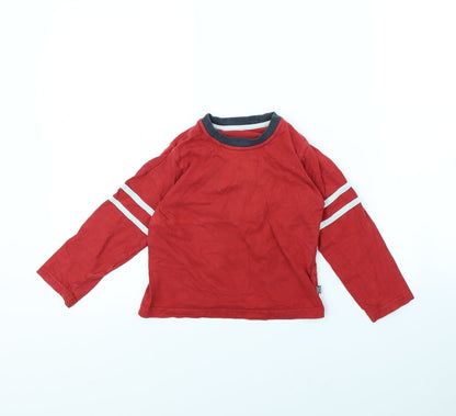 Marks & Spencer Girls Red   Basic T-Shirt Size 4 Years