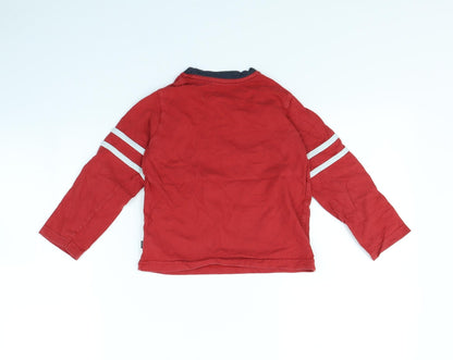 Marks & Spencer Girls Red   Basic T-Shirt Size 4 Years