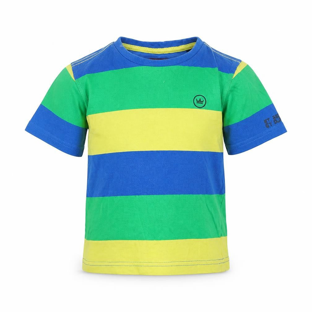 Duffer Boys Multicoloured Striped  Basic T-Shirt Size 5 Years
