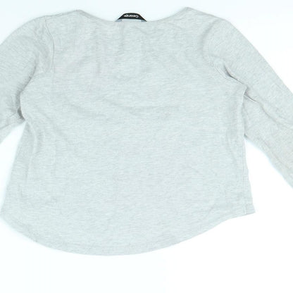Preloved George Girls Grey   Basic T-Shirt Size 4 Years - Label