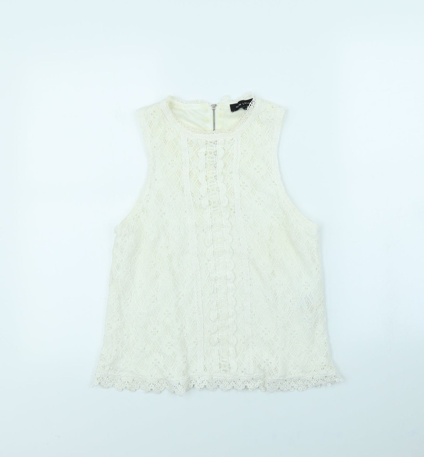 New Look Girls White   Basic Tank Size 12 Years