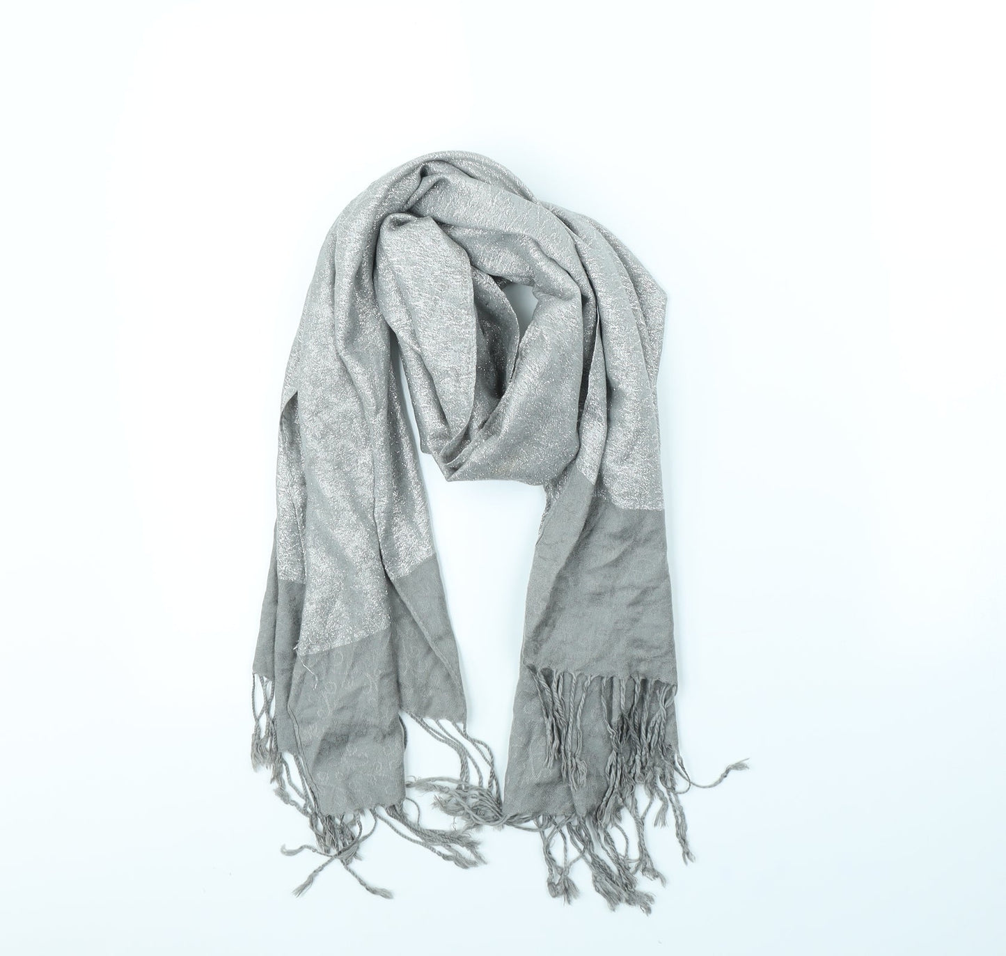 Preworn Womens Silver    Scarf