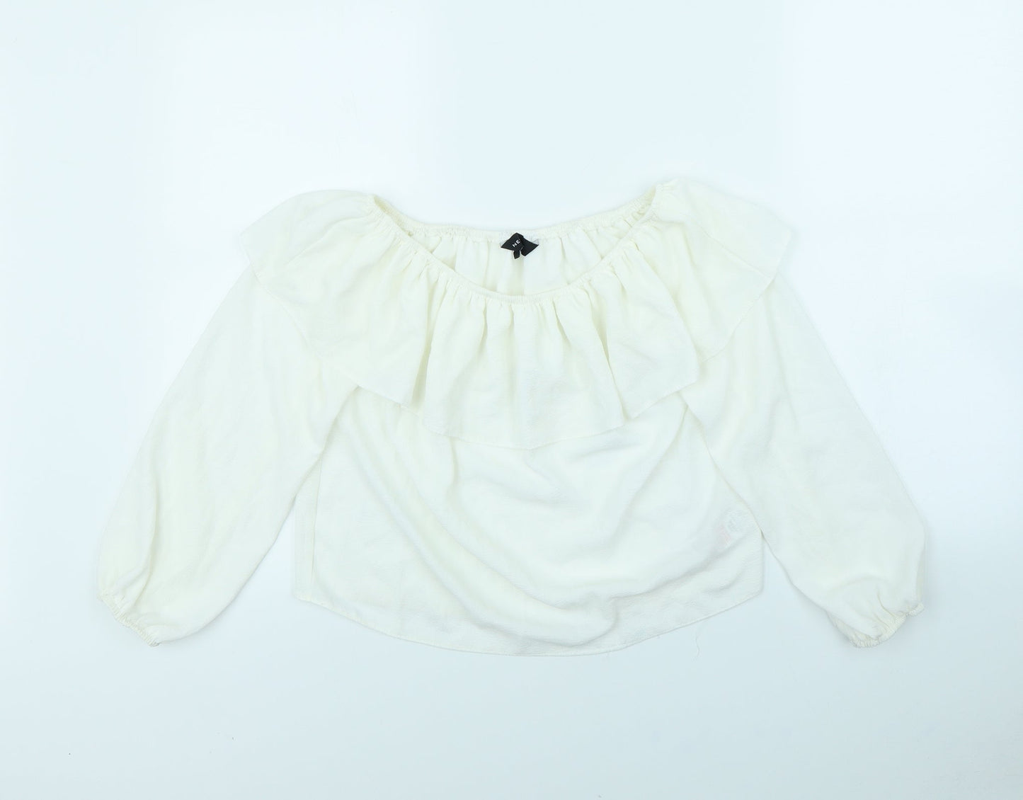 New Look Womens Ivory   Basic Blouse Size 8