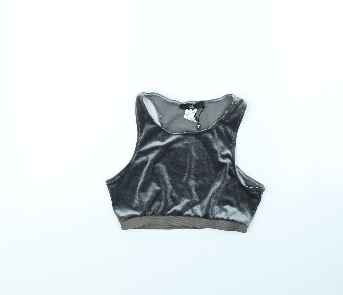 Missguided Womens Grey   Basic T-Shirt Size 10
