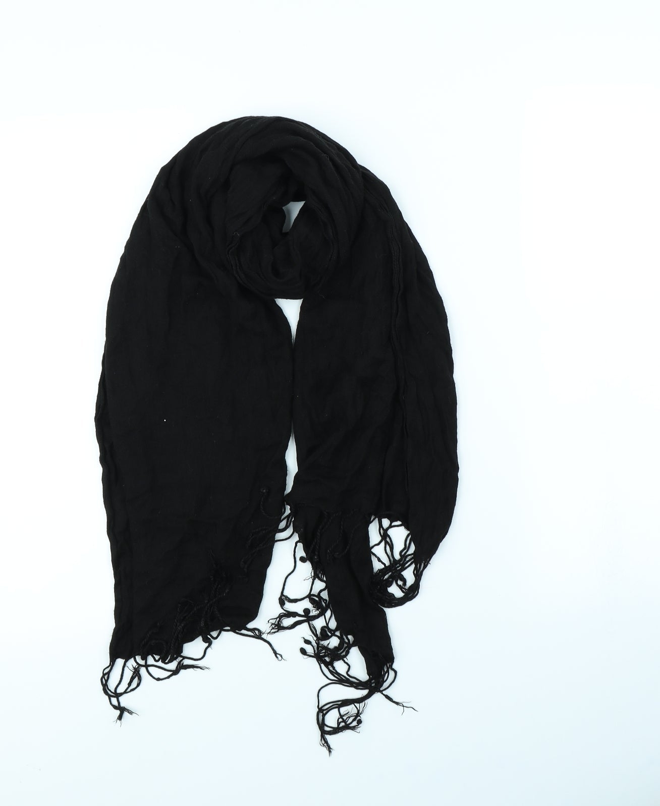 Preworn Womens Black    Scarf
