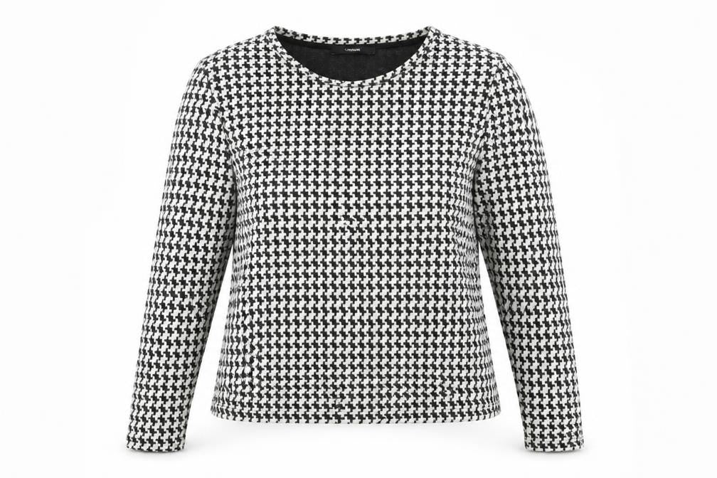 George Womens White Herringbone  Pullover Jumper Size 12