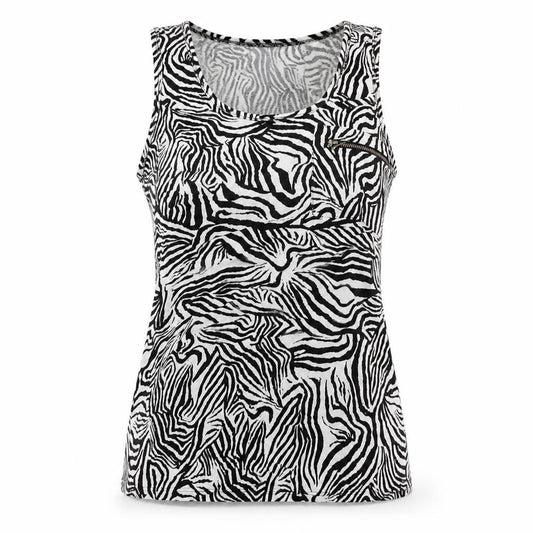 Zara Womens White Animal Print  Basic Tank Size M