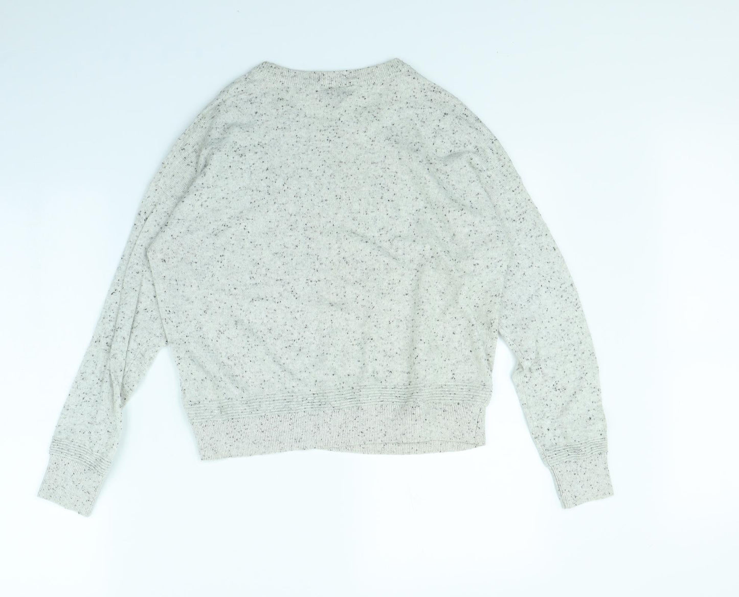 Topshop Womens Grey Polka Dot  Pullover Jumper Size 10