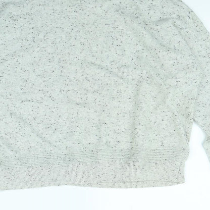 Topshop Womens Grey Polka Dot  Pullover Jumper Size 10