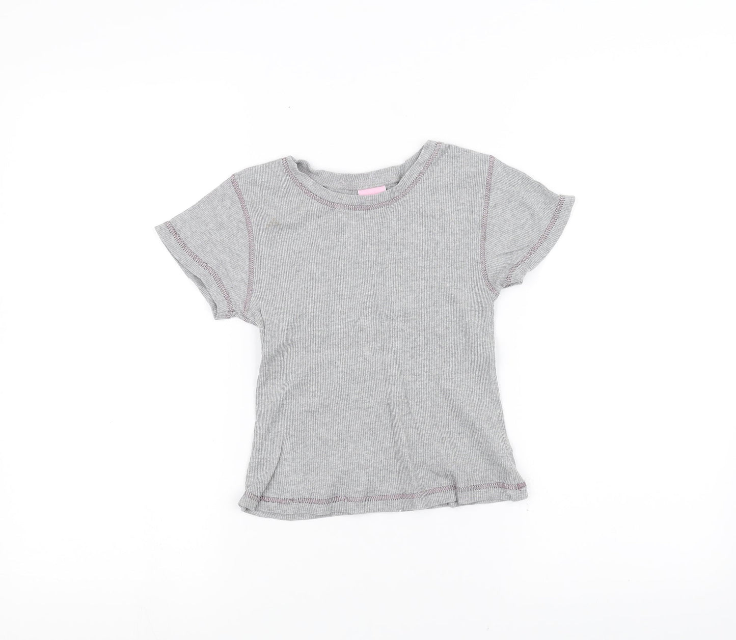 Cherokee Girls Grey   Basic T-Shirt Size 9-10 Years