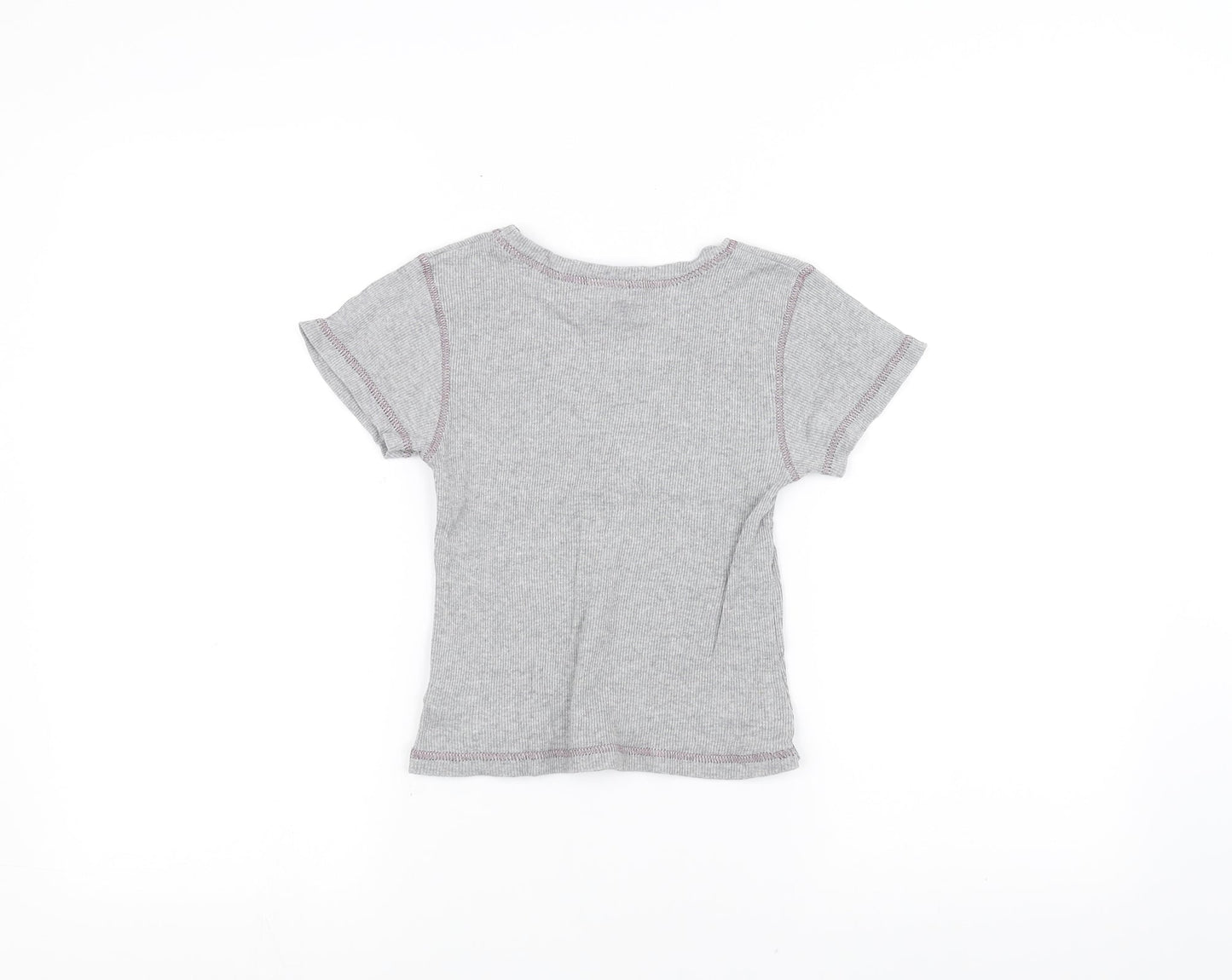 Cherokee Girls Grey   Basic T-Shirt Size 9-10 Years