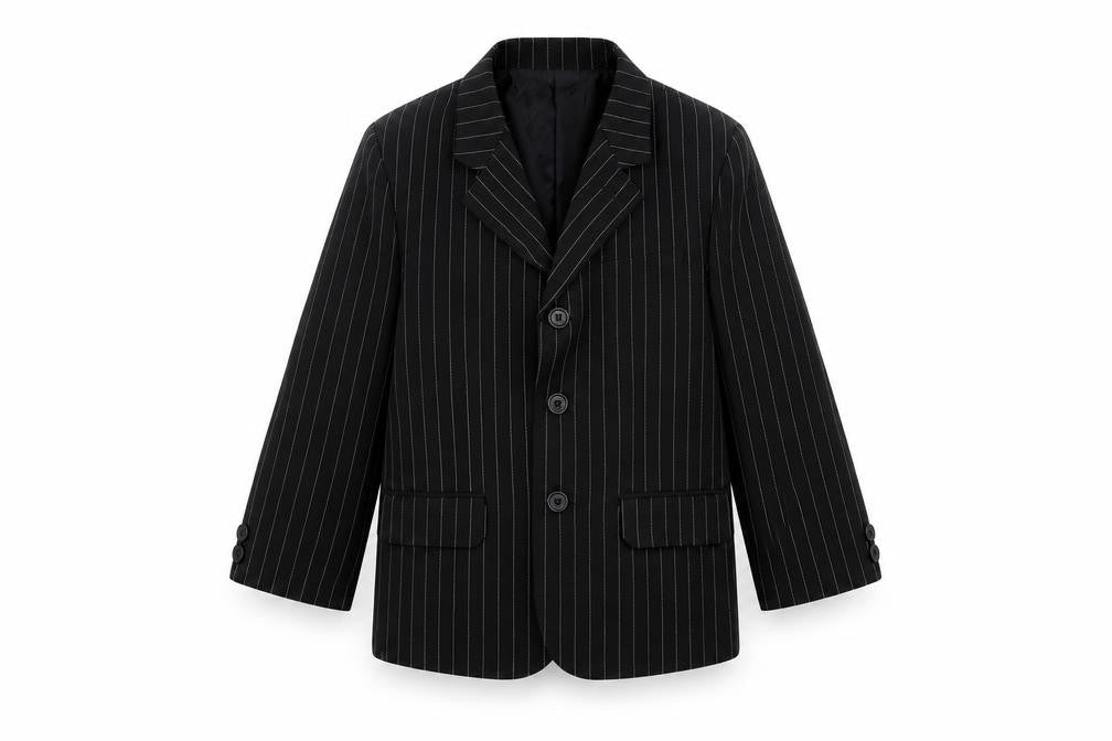 Preworn Boys Blue Striped  Jacket  Size 3 Years
