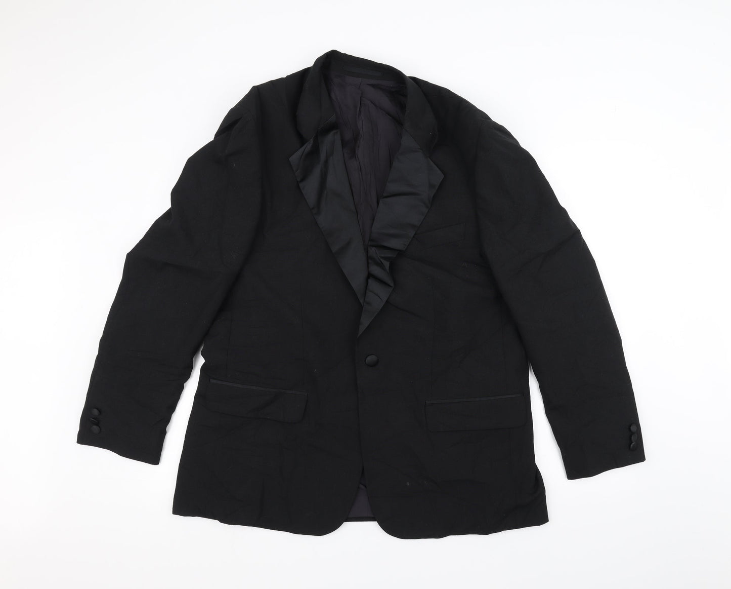 Preworn Mens Black   Jacket Suit Jacket Size 40