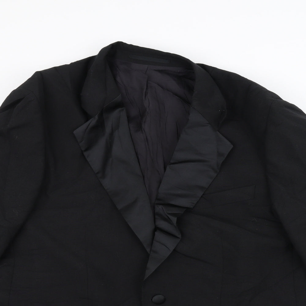 Preworn Mens Black   Jacket Suit Jacket Size 40