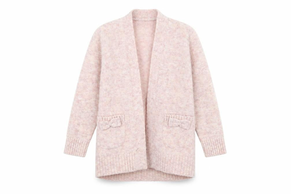 I love girls wear Girls Pink  Knit Jacket Coatigan Size 7-8 Years