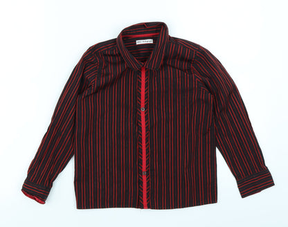 Preloved Autograph Boys Red   Basic Button-Up Size 6-7 Years - Front