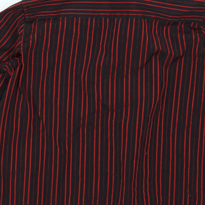 Preloved Autograph Boys Red   Basic Button-Up Size 6-7 Years - Label