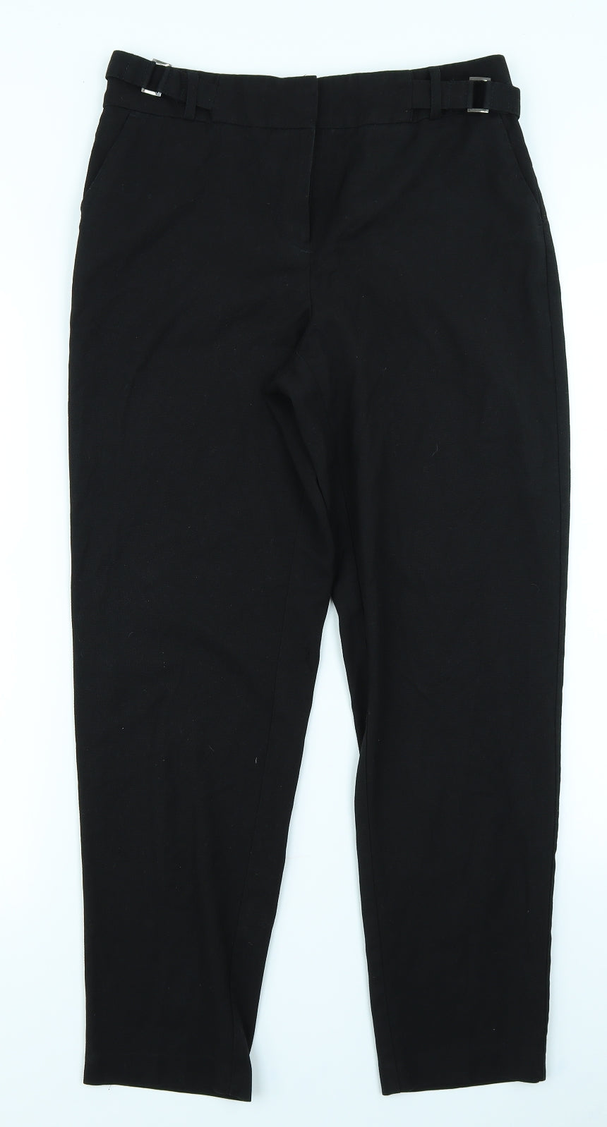 NEXT Womens Black   Trousers  Size 8 L25 in