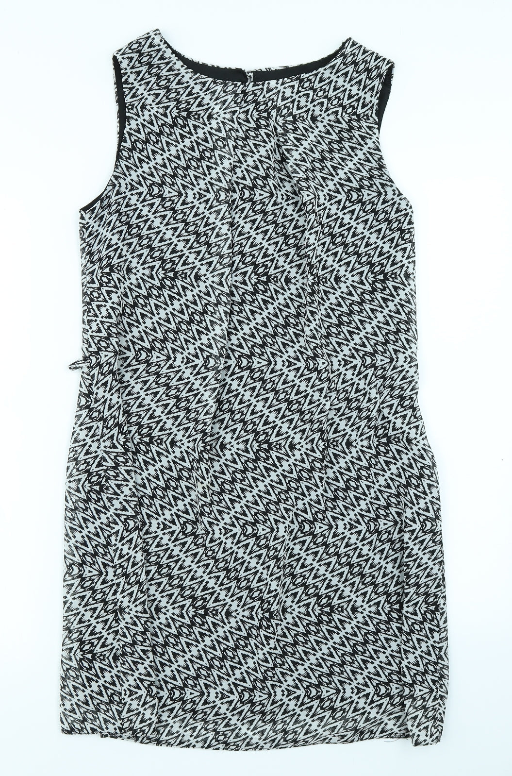 Atmosphere Womens Black Herringbone  A-Line  Size 10