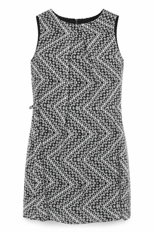 Atmosphere Womens Black Herringbone  A-Line  Size 10