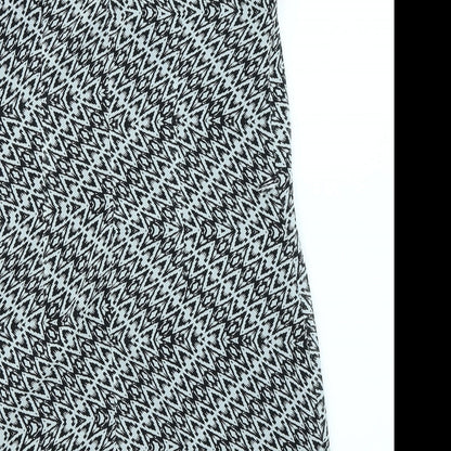 Brand and care label for Atmosphere women’s black herringbone a-line, size UK 10