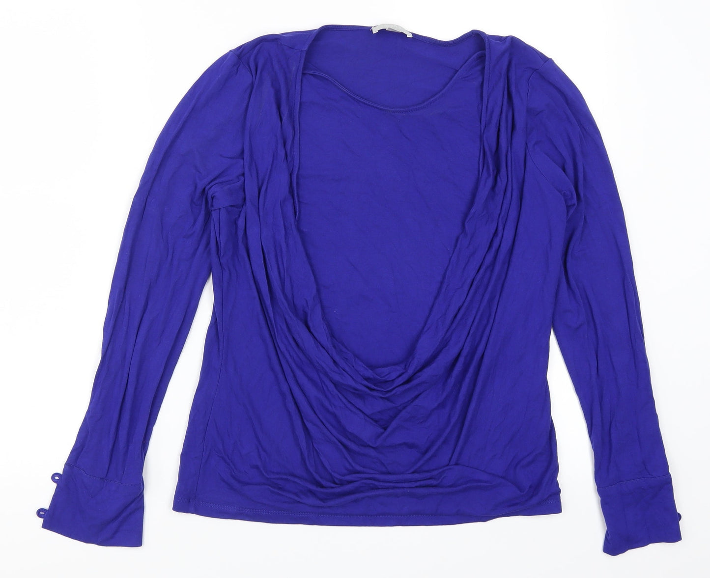 Pure Womens Blue   Basic T-Shirt Size 14  - Cowl