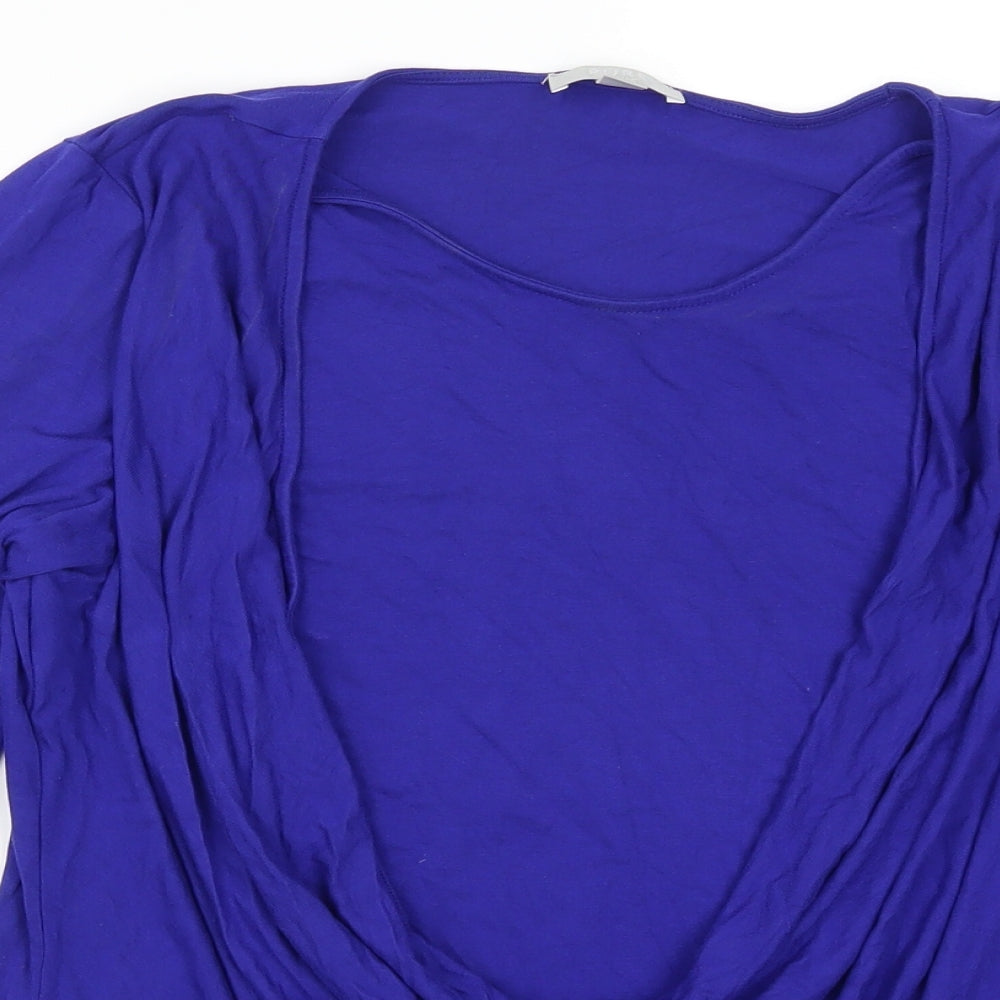 Pure Womens Blue   Basic T-Shirt Size 14  - Cowl