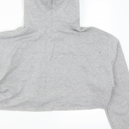 Preloved Gildan Womens Grey   Pullover Hoodie Size M  - Strictly Static - Label