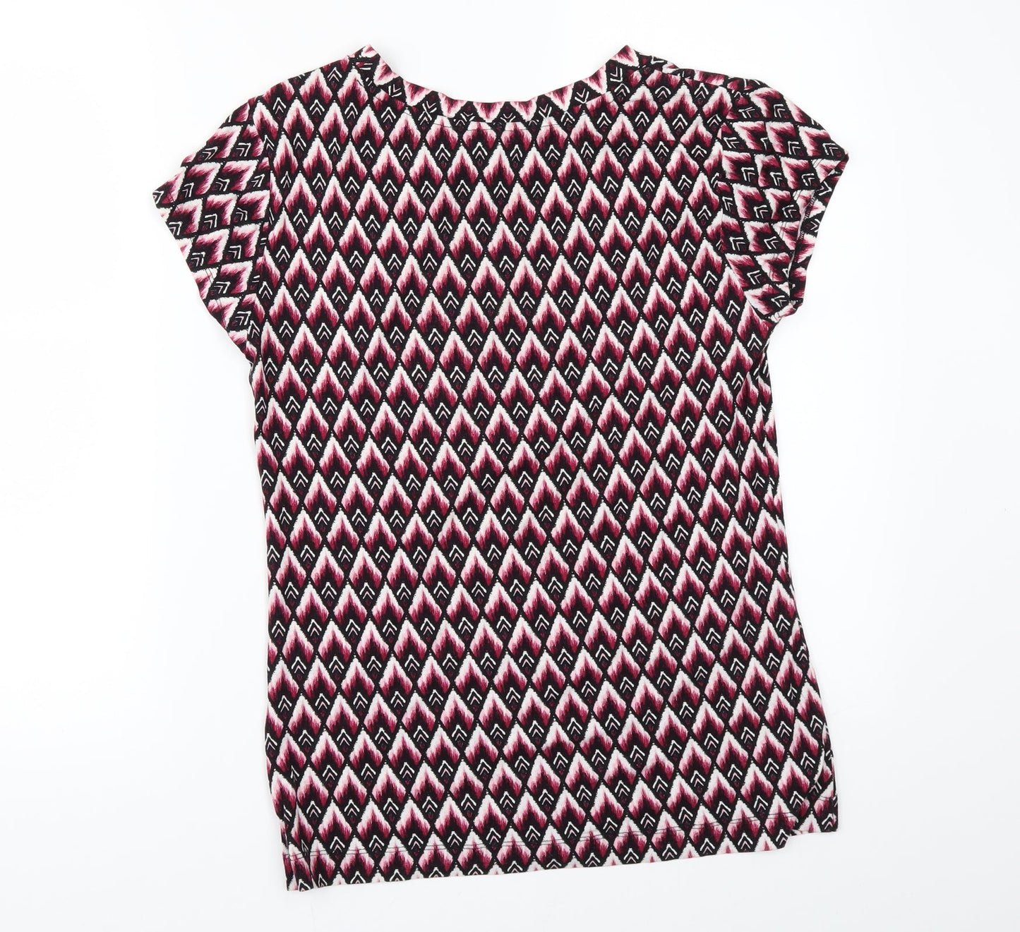 H&M Womens Multicoloured Geometric  Basic T-Shirt Size S
