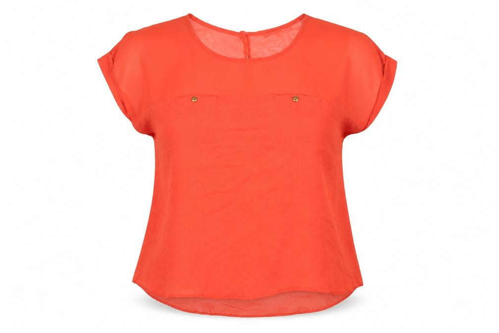 Primark Womens Red   Tunic Blouse Size 12
