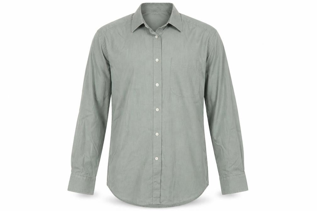 Marks & Spencer Mens Green    Button-Up Size 14.5